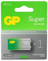 Gold Peak Industries GP Batteries Super Alkaline 151426, Vienkartinės baterijos, 6LR61, 9V, Šarminė, 9 V, 1 vnt., Žalia, Pilka