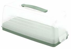 Indas tortui gabenti, su dangčiu Curver, 35.3 cm x 14.2 cm, 15 cm, Skaidri sp./Žalia sp.