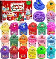 Slime advento kalendorius, 24 dienų, DIY kūrybinis rinkinys