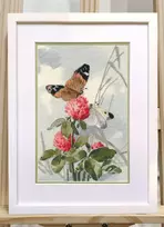 Oven Siuvinėjimo kryželiu rinkinys „Šokis ant gėlių“ 15 x 25 cm