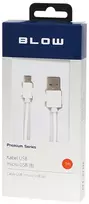 Blow USB A - micro B jungtis 0.3 m, juoda