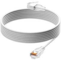 Ubiquiti UniFi Premium Patch Cable UACC-Cable-Patch-EL-C6A-2M-W Ultra-thin braided patch cable, designed and optimized for 10GbE networking, Translucent booted RJ45 for optimal Etherlighting