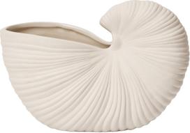 Ferm Living Vazono dėklas Shell 23 cm, pieno baltumo