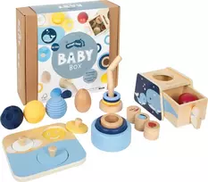 SMALL FOOT lavinamųjų žaislų rinkinys kūdikiams „Baby Box – Match & Sort“, 10–12 mėn., 12809