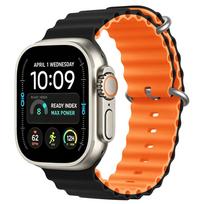 Tech-Protect IconBand Pro dirželis Apple Watch 4/5/6/7/8/9/SE/Ultra 1/2 42/44/45/49 mm oranžinis-juodas