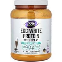 NOW Foods, Sportiniai, kiaušinių baltymų milteliai su BCAA, kreminio šokolado skonio, 680 g
