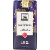 Endangered Species Chocolate, Avietės ir juodasis šokoladas, 72 % kakavos, 85 g