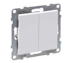 Legrand - Dvigubas laiptinis jungiklis č. 6+6 be rėmelio SUNO baltas