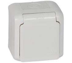 Legrand - Sieninė lauko rozetė FORIX 250V IP44 balta