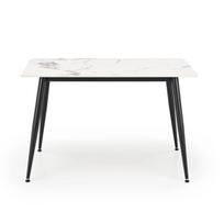 Virtuvinis stalas, baltas, 120 cm x 100 cm x 70 - 76 cm