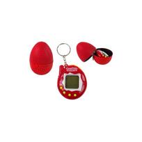 Elektroninis žaislinis gyvūnėlis „Tamagotchi“ kiaušinyje, raudonas