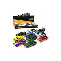 Lenktyninis sportinis automobilis, „Resorak“, ugnies motyvais, metalinis, 1:64 MIX 1vnt