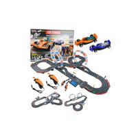 Lenktynių trasa 3-in-1 RC su apšviestomis kilpomis, automobiliais ir valdikliais, 560 cm