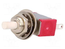 Switch: push-button | Pos: 2 | SPDT | 1A/125VAC | 1A/28VDC | ON-(ON)