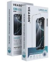 Juodi apsauginiai grūdinti stiklai Apple iPhone 16 Pro / 17 / 18 telefonui "6D Veason Pro Glass Set 10in1"