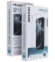 Juodi apsauginiai grūdinti stiklai Samsung Galaxy S25 Edge telefonui "6D Veason Pro Glass Set 10in1"
