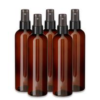Rudas 250 ml PET butelis su juodu purkštuvu, 5 vnt. rinkinys