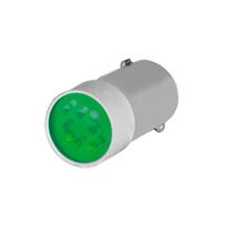 Lemputė LED 12V BA9s žalia New-Elfin