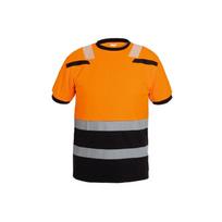 Marškinėliai Hi-Vis, L, oranžiniai/juodi, Tulsa