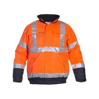 Pilotinė striukė, gerai matoma, oranžinės-mėlynos spalvos, 3XL dydis, UK:46/EU:62, Tenderline, Helios by Hydrowear