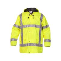 Parka striukė, gerai matoma, geltona, 3XL dydis, UK:46/EU:62, „Simply No Sweat“, „Uitdam“, „Hydrowear“
