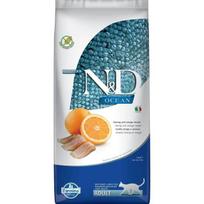 Farmina N-D Cat Grain Free Ocean Fish - Orange sausas maistas suaugusioms katėms, 10 kg