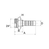 Įdėklas DN16-M30x1.5