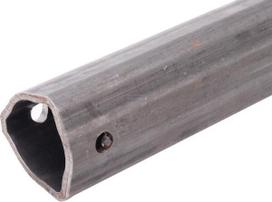 Profilinis vamzdis trikampis T CvJ 60 Ø įėjimas: 46 Ø išorė: 54x4mm L: 0,86m Corner