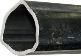 Trikampis profilio vamzdis T30/T40 Ø į vidų: 36,7 Ø iš išorės: 43,5x3,4 mm I: 2,8 m Kampas