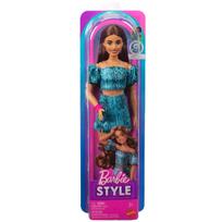 BARBIE FASHIONISTAS lėlė madistė žaliu kostiumėliu, JJN63