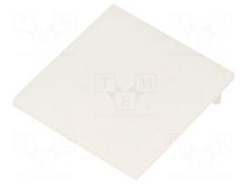 Cap for LED profiles | milky | 20pcs | plexiglass PMMA | VARIO30-01