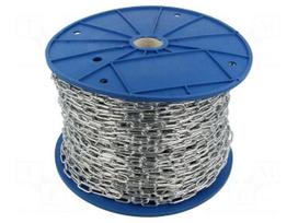 Protective element: chain | steel | Th: 2mm | zinc | L: 16mm | Tip: 7.5mm