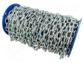 Protective element: chain | steel | Th: 6mm | zinc | L: 36mm | Tip: 24mm