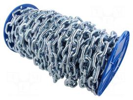 Protective element: chain | steel | Th: 8mm | zinc | L: 48.3mm | Tip: 30mm