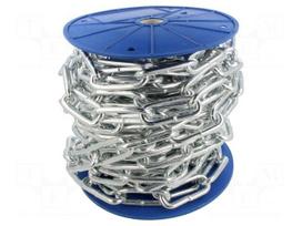 Protective element: chain | steel | 7mm | zinc