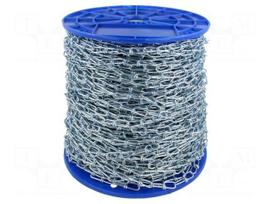 Protective element: chain | steel | Th: 2mm | zinc | L: 29mm | Tip: 9.5mm