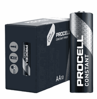 Duracell Procell Alkaline Constant Power AA, 1.5V (Pack of 10, AA Mignon)