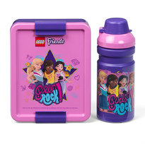 Room Copenhagen LEGO Lunch-Box Set Friends (purple/pink, 2-piece, with water bottle)