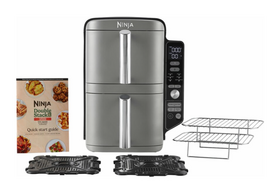 SharkNinja Ninja SL400EU Hot Air Fryer Double Stack, grey