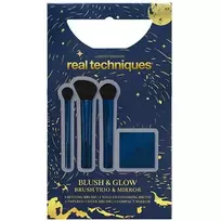 „Real Techniques“ „Blush & Glow“ rinkinys – teptukų ir veidrodėlio rinkinys