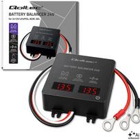 Qoltec Voltage balancer for 24V batteries 2 x 12V | 5A | LiFePO4 AGM GEL | LED