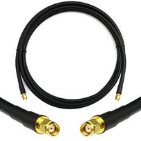 Rangeful RP-SMA Male iki RP-SMA Male 2m koaksialinis kabelis HF300 (atitinka LMR300) HF300-RPSM-RPSM-2