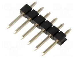 Connector: pin strips | socket | male | data | PIN: 6 | THT | straight
