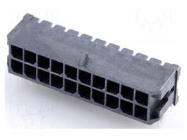 Connector: wire-board | plug | male | data | MICRO | 600V | PIN: 20 | 3mm