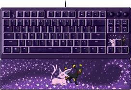 Razer Ornata V3 Tenkeyless | Gaming keyboard | Wired | US | Razer Mecha-Membrane Switches | Wrist Rest | Pokémon Espeon/Umbreon Edition