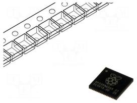 IC: RP2354A0A4 microcontroller | IC RP2350B0A4 T&R 500 (7 REEL)