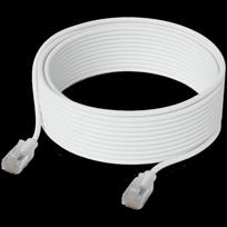 Ubiquiti UniFi UACC-Cable-Patch-EL-C6A-8M-W Premium Patch Cable Ultra-thin braided, designed and optimized for 10GbE networking, RJ45