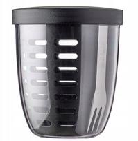 Indelis maistui, su stalo įrankiais Mepal Ellipse, 0.6 l, 11 cm x 11 cm, juoda sp.
