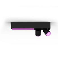 Philips Hue White  AND  Colour Ambiance Centris ceiling light, black - 2 spotlights
