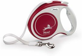 Automatinis pavadėlis Flexi Comfort Plus, raudona sp., M